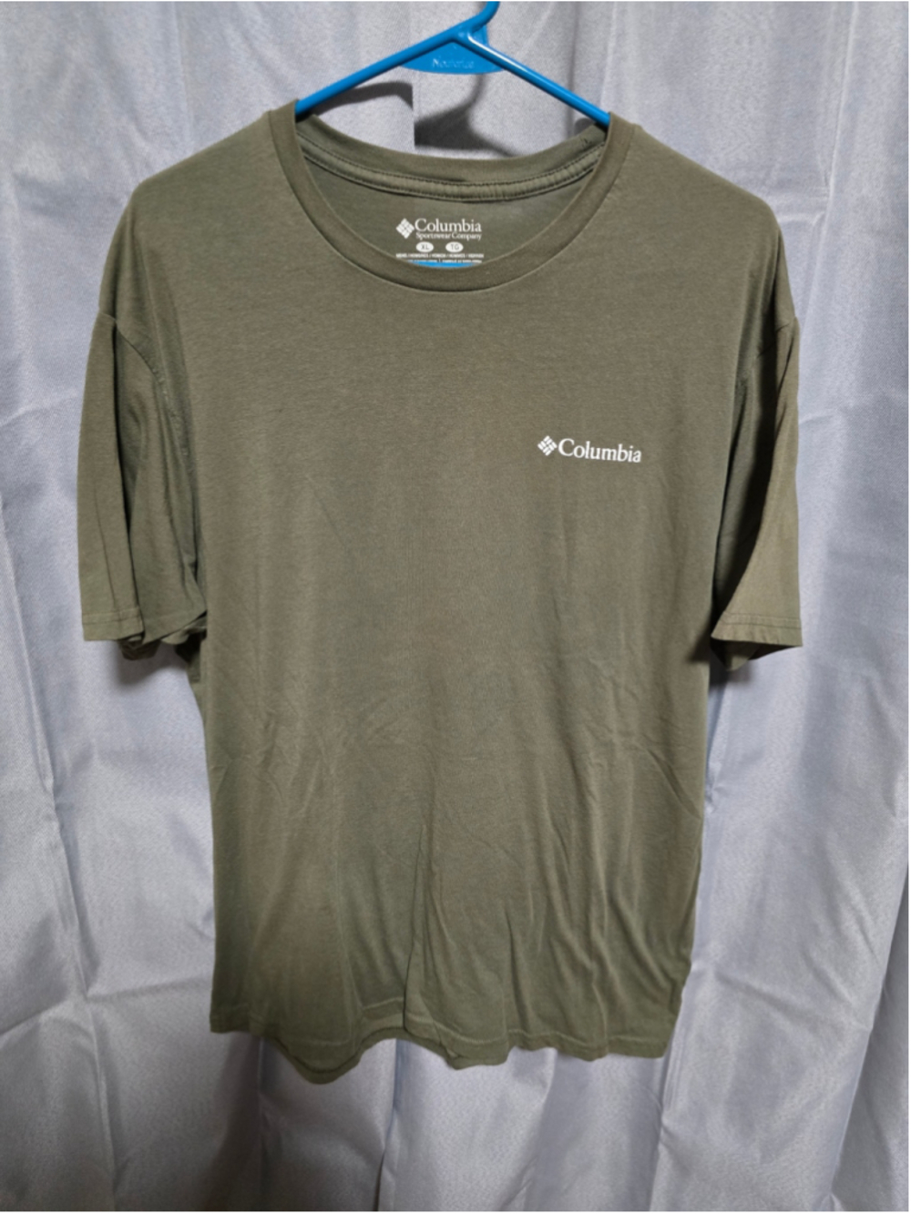 Men's Columbia Graphic Short Sleeve Tee, Olive, Size XL